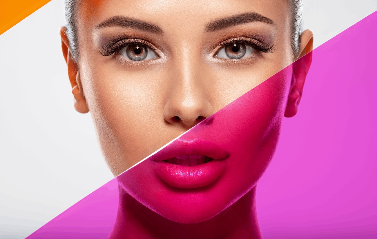 paleta de sombras coloridas